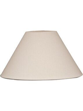 Stylish Linen Eggshell Coolie Empire Hardback Lamp Shade, 7x20x12, Home Decor